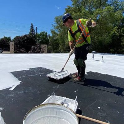 Mint roofing roof coating project